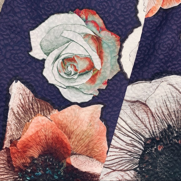 Purple Floral Split Dress - Picture 5 of 8